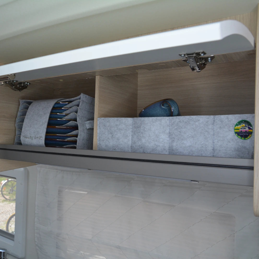 CupCamper - Organizador de Tazas / Vasos Antivibración para Camper y Autocaravana